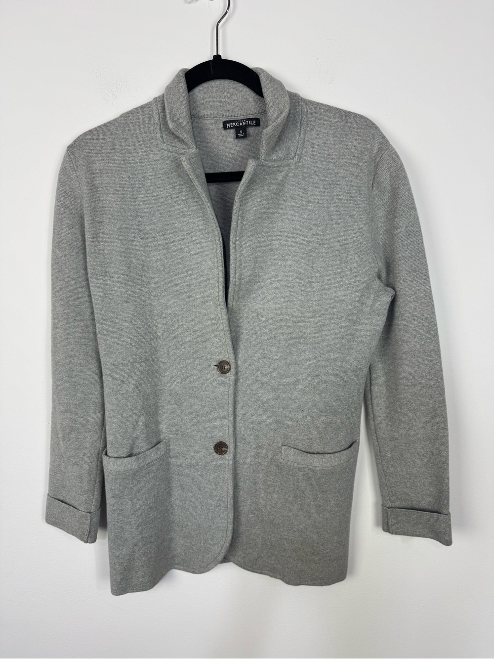 J.Crew Mercantile Grey Gray Button Front Cardigan Business Casual